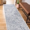 World Rug Gallery Contemporary Geometric Weather Resistant Indoor/Outdoor Runner Rug 2' x 7' Blue 4028BLUE2X7 - alternate 9